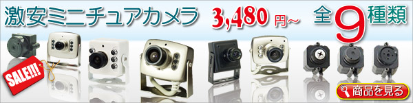 ミニチュアカメラ 防犯カメラ 監視カメラ 3.480円〜